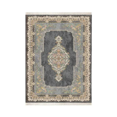 فرش ابریشم ماشینی ۱۲۰۰ شانه کد T1083