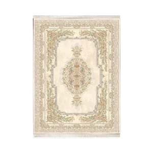 فرش ابریشم نما ماشینی ۱۲۰۰ شانه کد T1084