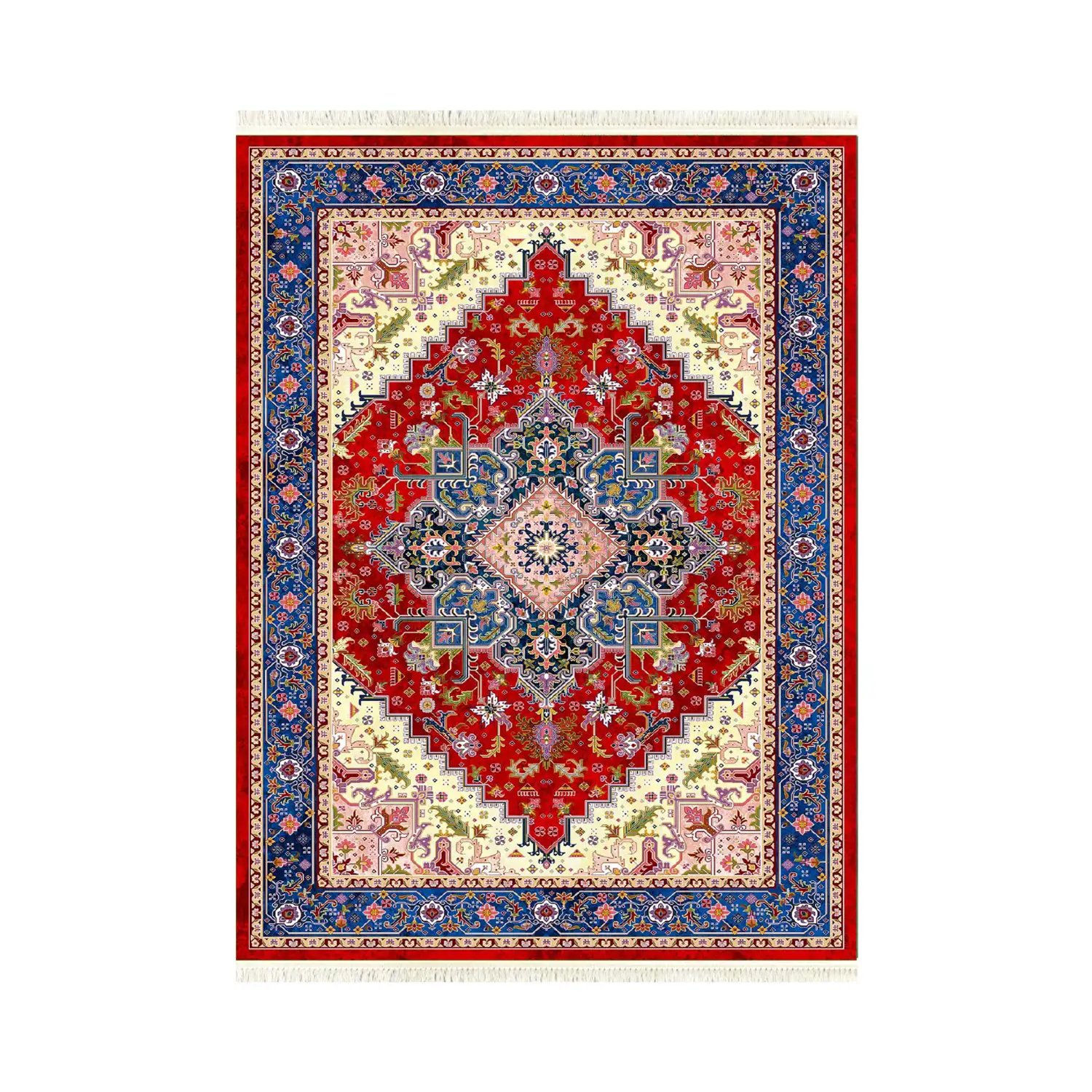 فرش ابریشم ماشینی ۱۲۰۰ شانه کد T1089