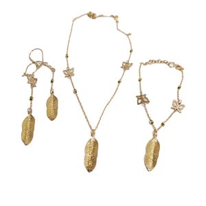 نیم ست پر طلایی