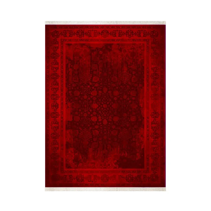فرش ابریشم ماشینی ۱۲۰۰ شانه کد T1070