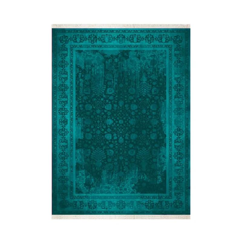 فرش ابریشم ماشینی ۱۲۰۰ شانه کد T1071