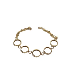 دستبند طلا حنا طرح دایره