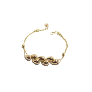 دستبند طلا موج تاب