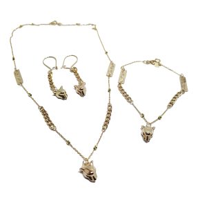 نیم ست طلا کارتیه ببر