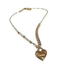 گردنبند آویز قلب طلا کارتیه