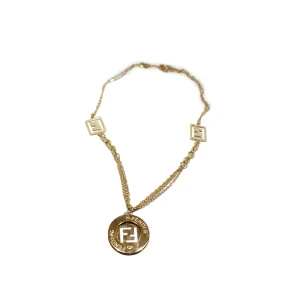 گردنبند طلا طرح فندی