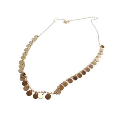 گردنبند طلا طرح پولکی