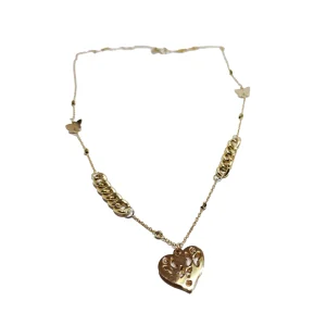 گردنبند طلا قلب پروانه ای