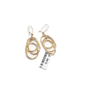 گوشواره طلا روژان بیضی سه تایی