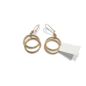 گوشواره طلا روژان دایره دوبل