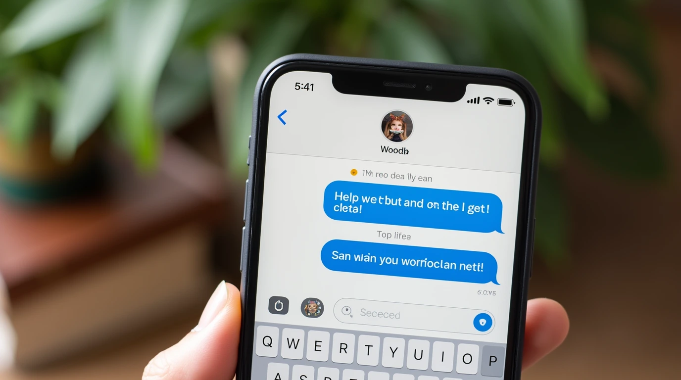 تصویری از برنامه iMessage آیفون