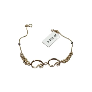 دستبند طلا طرح دو ترنج