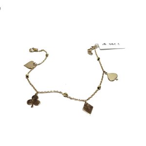 دستبند طلا طرح پیک و خشت