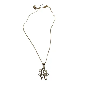 گردنبند طلا مینیمال طرح لاو