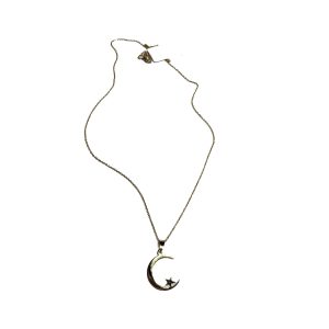 گردنبند طلا مینیمال ماه و ستاره