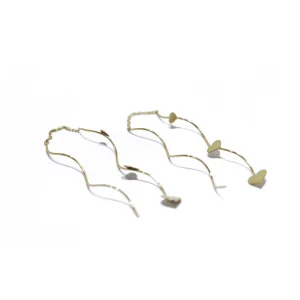 گوشواره طلا دوبل طرح پیچ عشق