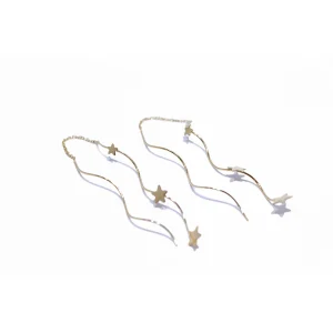 گوشواره طلا طرح پیچ ستاره