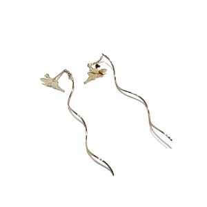 گوشواره طلا مینیمال پیچ فرشته