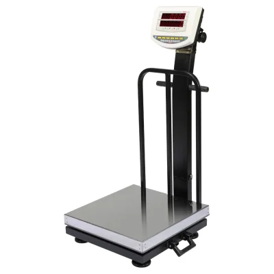 باسکول 200 کیلویی محک نمایشگر ثابت و سینی استیل