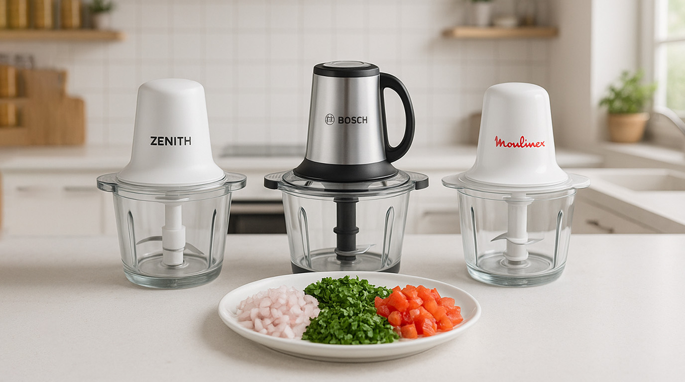 تصویری از سه خردکن برقی در کنار هم