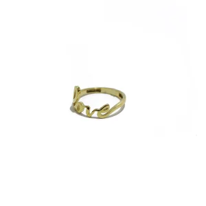 انگشتر طلا مینیمال طرح لاوتکست