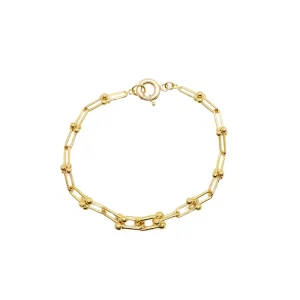 دستبند طلا تیفانی طرح تمام کلاسیک (کم اجرت)