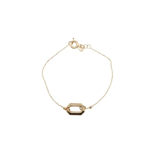 دستبند طلا سری ترکیبی طرح مولا (کم اجرت)