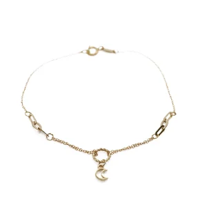 دستبند طلا سری سلنا مهر و ماه