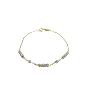 دستبند طلای ال برنادو نسیم طرح 4