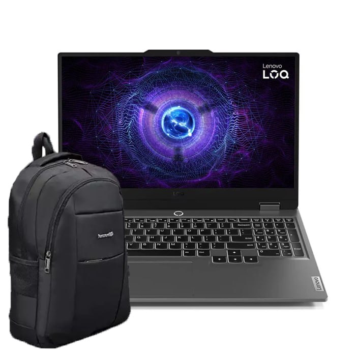 ‌لپ‌تاپ ۱۵.۶ اینچی لنوو مدل LOQ 15IRX9 i7 13650HX 16GB 1TSSD RTX4060 + کوله پشتی