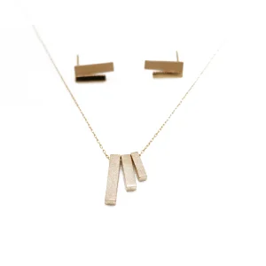 نیم ست طلا سری اس ای طرح جاویدان