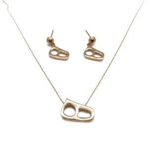 نیم ست طلا سری اس ای طرح حرف ه