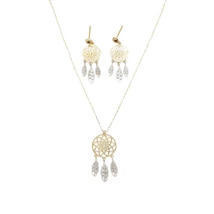 نیم ست طلا سری اس ای طرح دریم