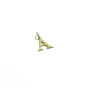 پلاک طلا لیزری طرح حرف A