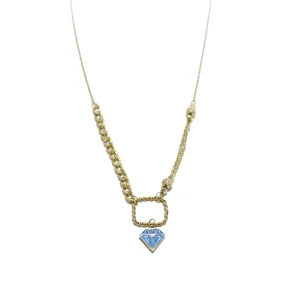 گردنبند مینیمال ترکیبی شمیم طرح قیرات