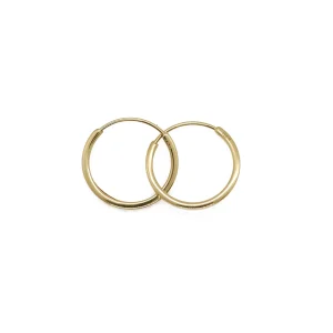 گوشواره طلا سری آلیا طرح دایره سایز 1