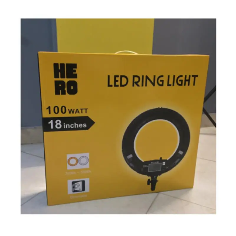 رینگ لایت عکاسی هیرو بسته بندی