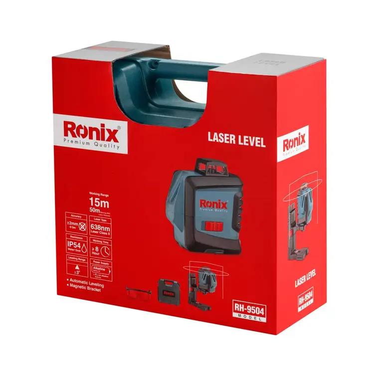 تراز لیزری 360+120+120 درجه رونیکس مدل RH-9504