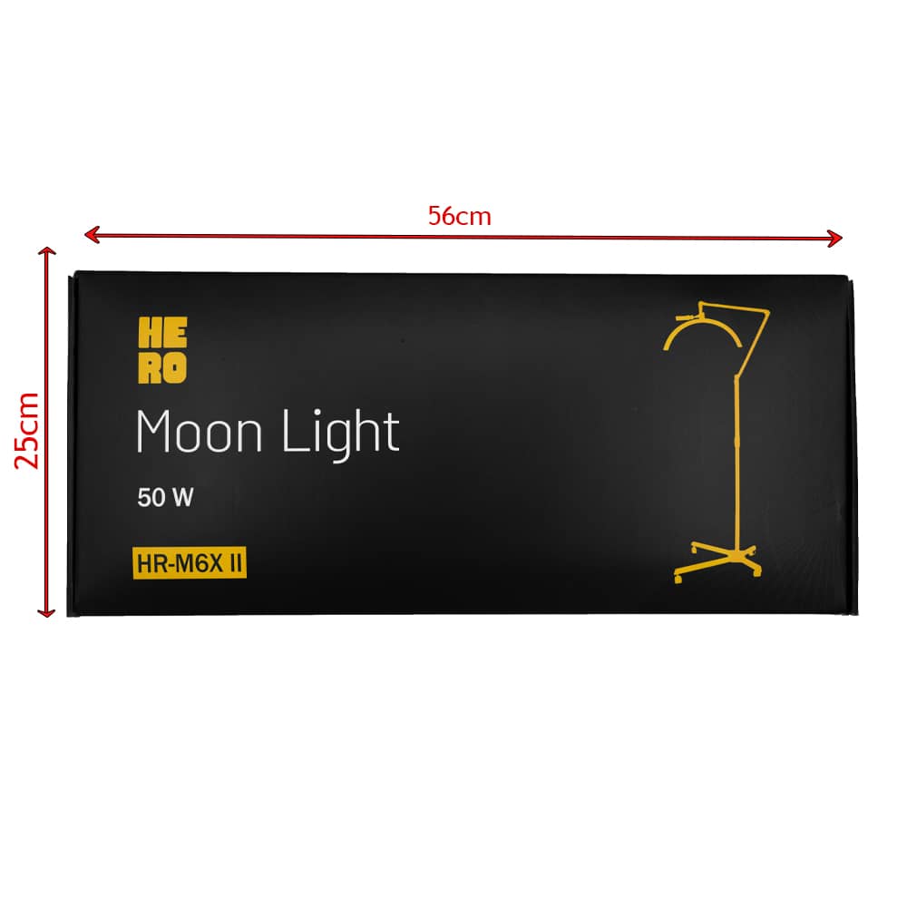 نور ثابت ال ای دی هیرو HERO LED Moon light HR-m6xII بسته بندی