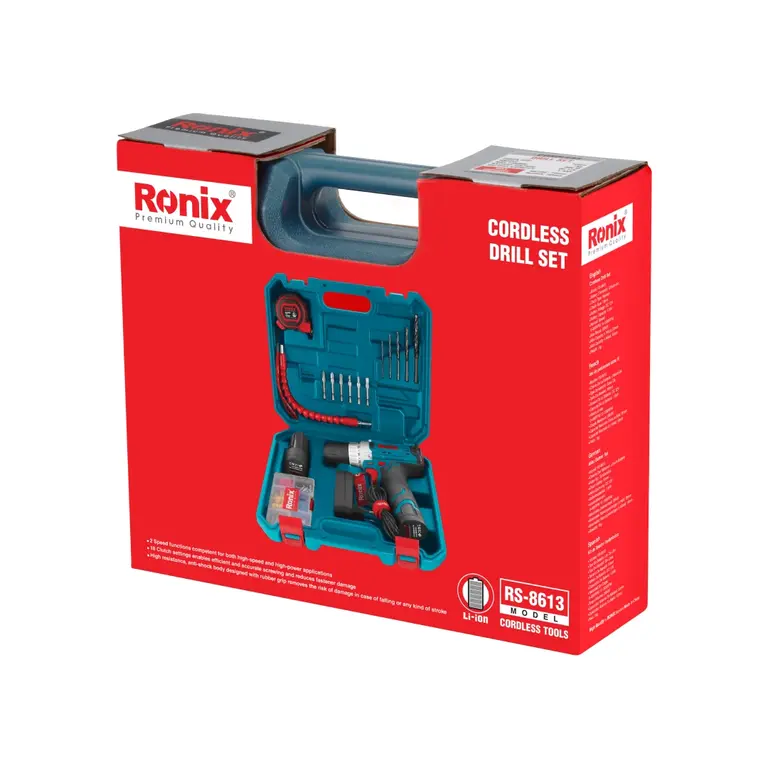 کیت دریل شارژی رونیکس مدل RS-8613