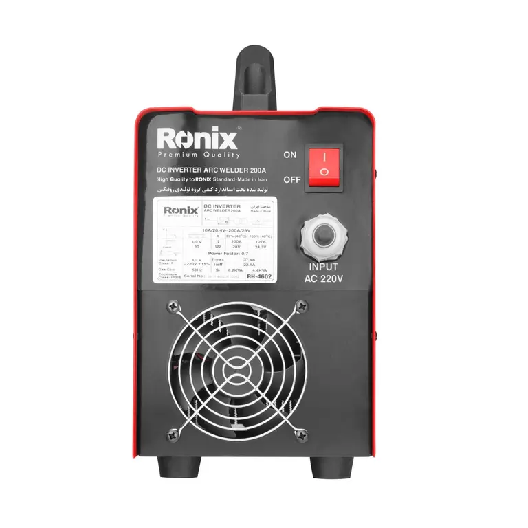 اینورتر جوشکاری 200 آمپر مدل پاورپلاس رونیکس مدل RH-4602