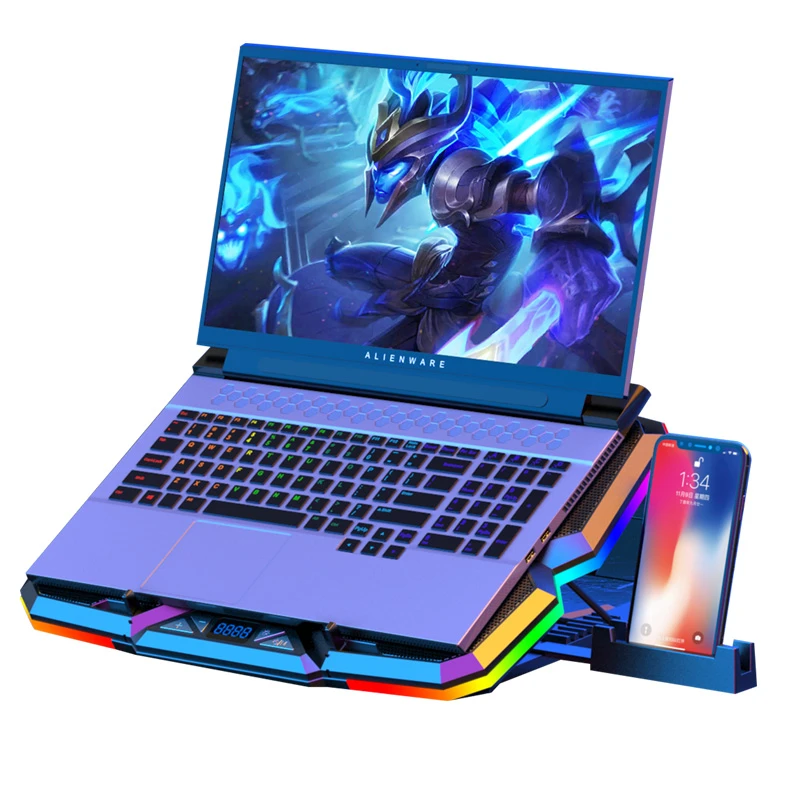 پایه خنک کننده لپ‌تاپ کول کلد مدل k44-RGB