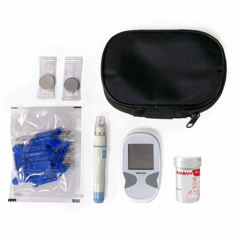 دستگاه قندخون دیابان به همراه ۲۵ نوار