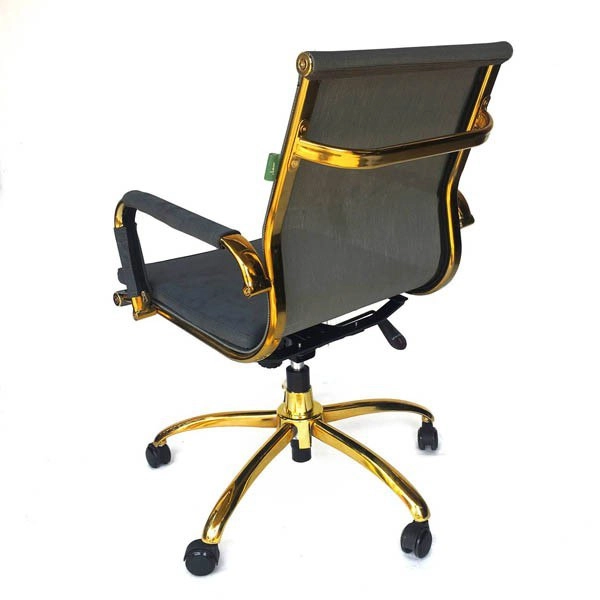 صندلی کارمندی مشکی طلایی مدل 2016B