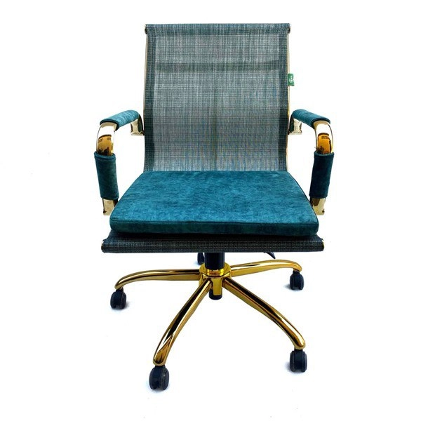 صندلی کارمندی مشکی طلایی مدل 2016B