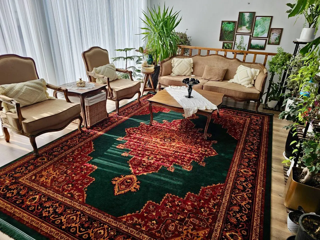 فرش 700 شانه آکریلیک کد 703 سبز