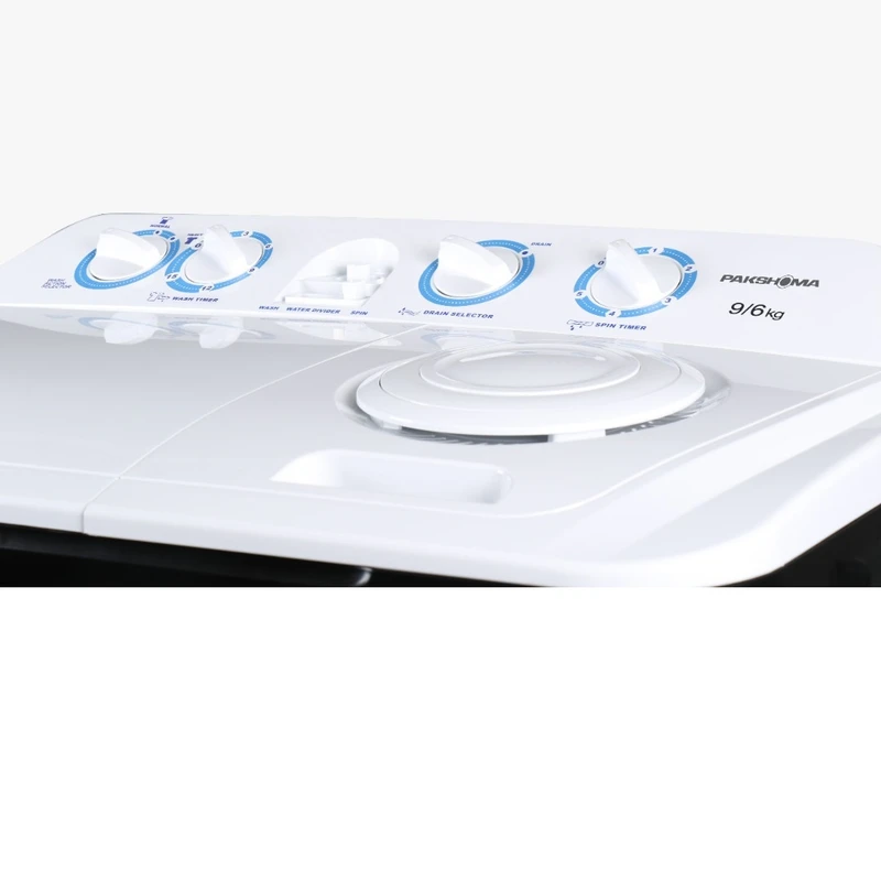 ماشین لباسشویی دوقلو ۹/۶ کیلویی پاکشوما مدل PTN ۹۶۰۴ AJ