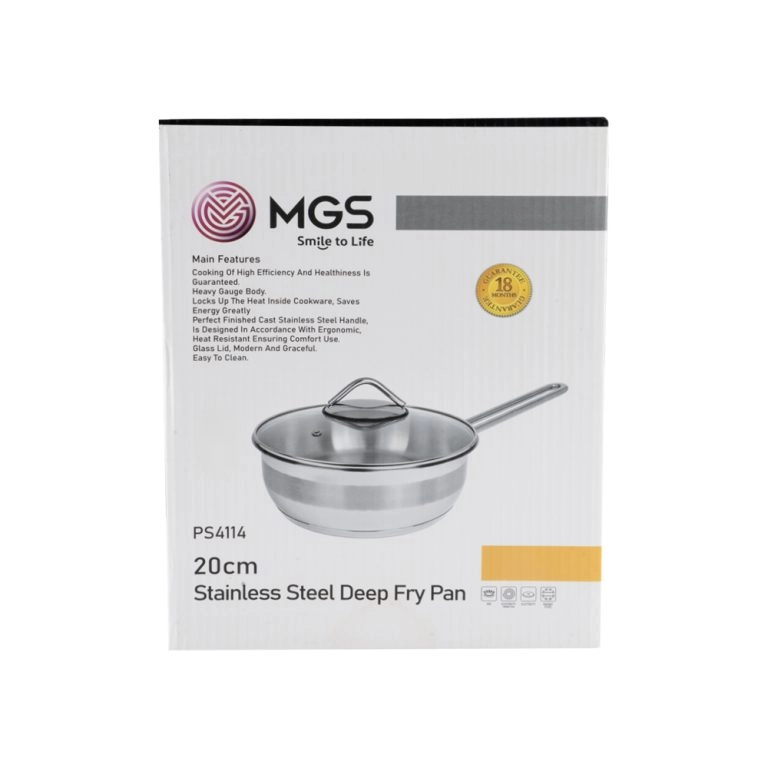 تابه استیل تک دسته سایز 20 کد 4114