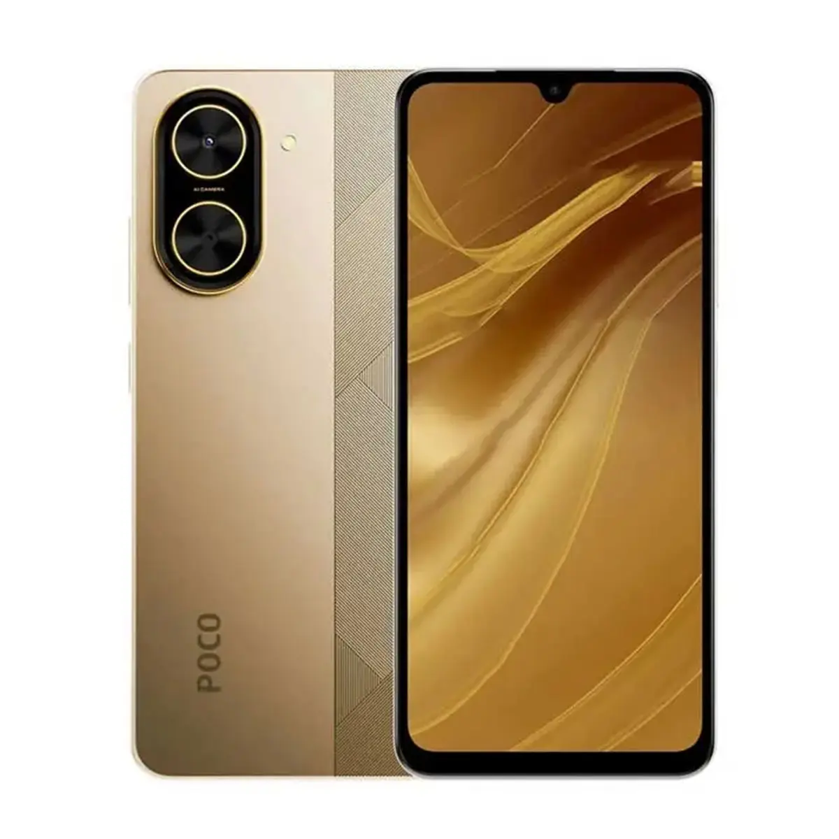 گوشی موبایل شیائومی مدل Poco C71 طلایی